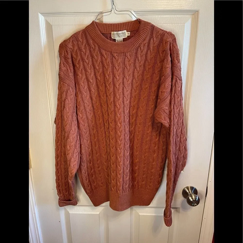 NWT Vintage men’s Banana Republic cotton sweater.  Sz S